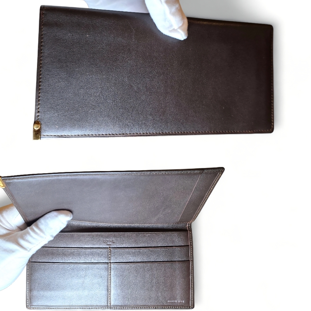 Loewe Brown Long Leather Wallet